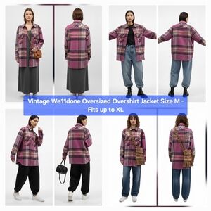 Vintage We11done Oversized Overshirt Jacket Size M - Fits up to XL